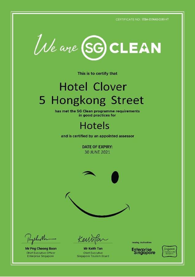 Hotel Clover 5 Hongkong Street Singapore Bagian luar foto